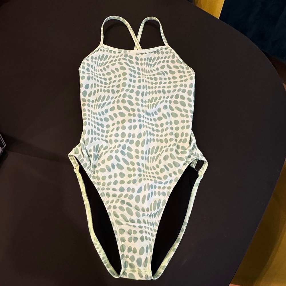 Jolyn Gavin 2 limited edition green print Swimsuit Size 28